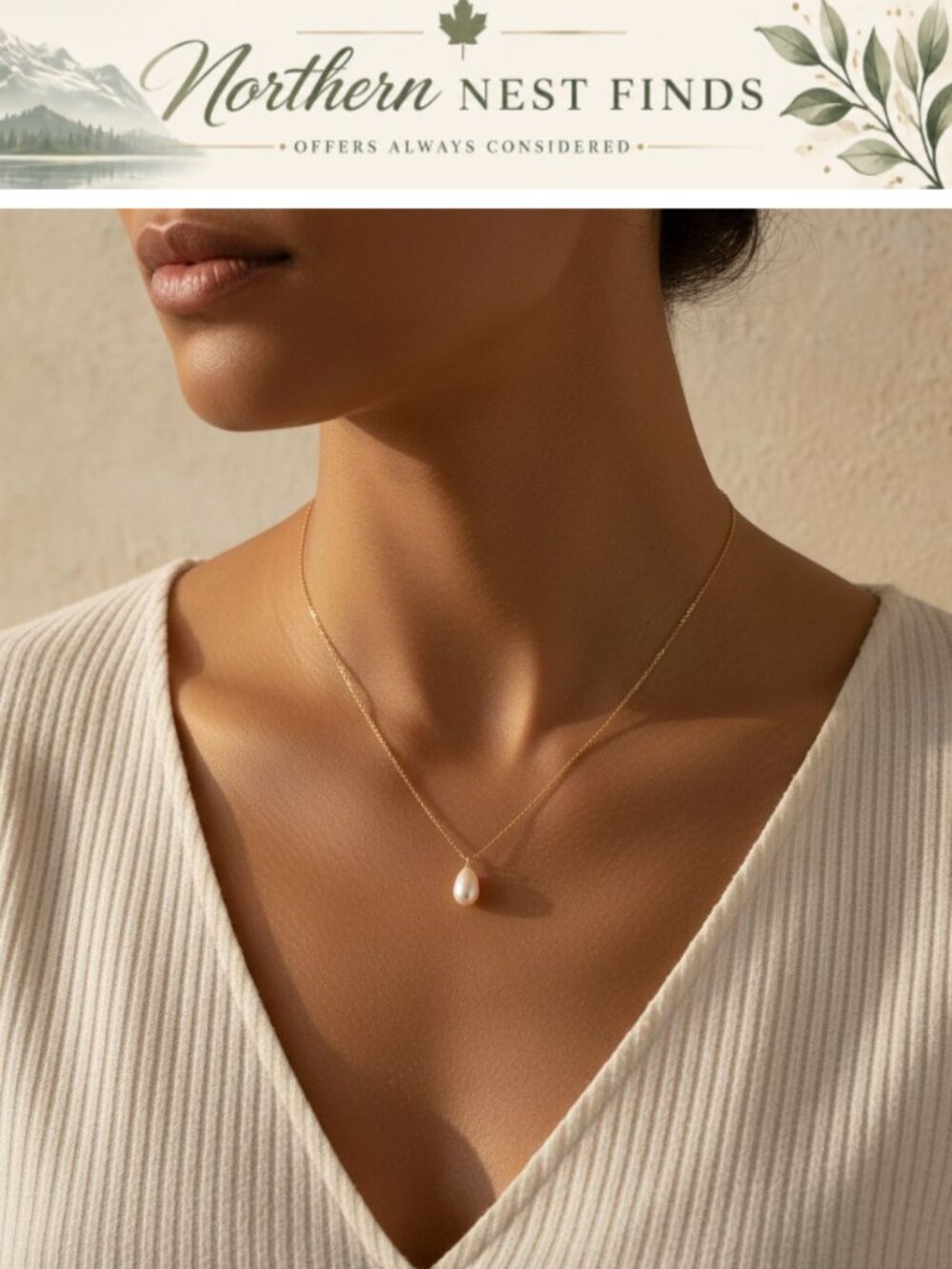 18k Gold Plated Pearl Necklace Dainty Choker Wedding Bridesmaid Gift